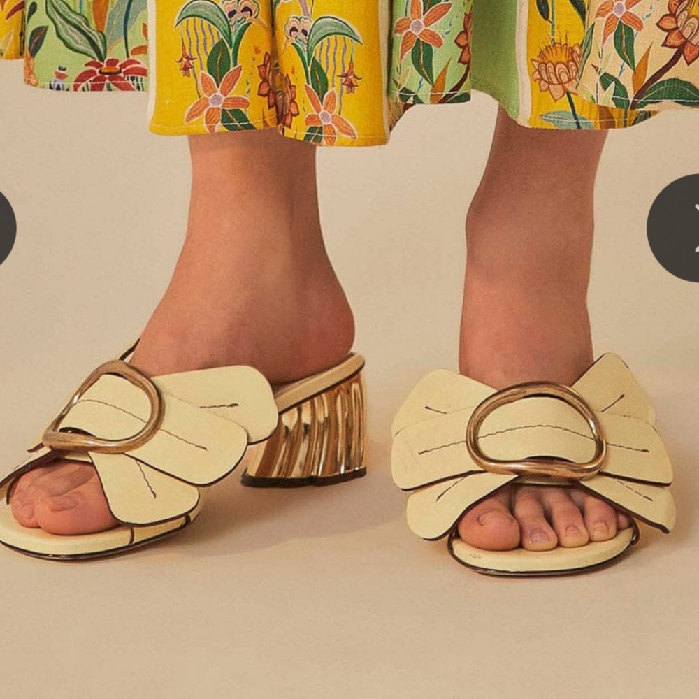 New-Farm Rio
Banana Yellow Daisy Heeled Mule - Picture 2 of 16